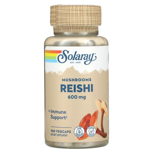 Solaray, Reishi Mushroom 600 mg, 100 VegCaps - 076280015058 | Hilife Vitamins
