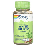 Solaray, White Willow Bark 400 mg, 100 VegCaps - 076280016604 | Hilife Vitamins