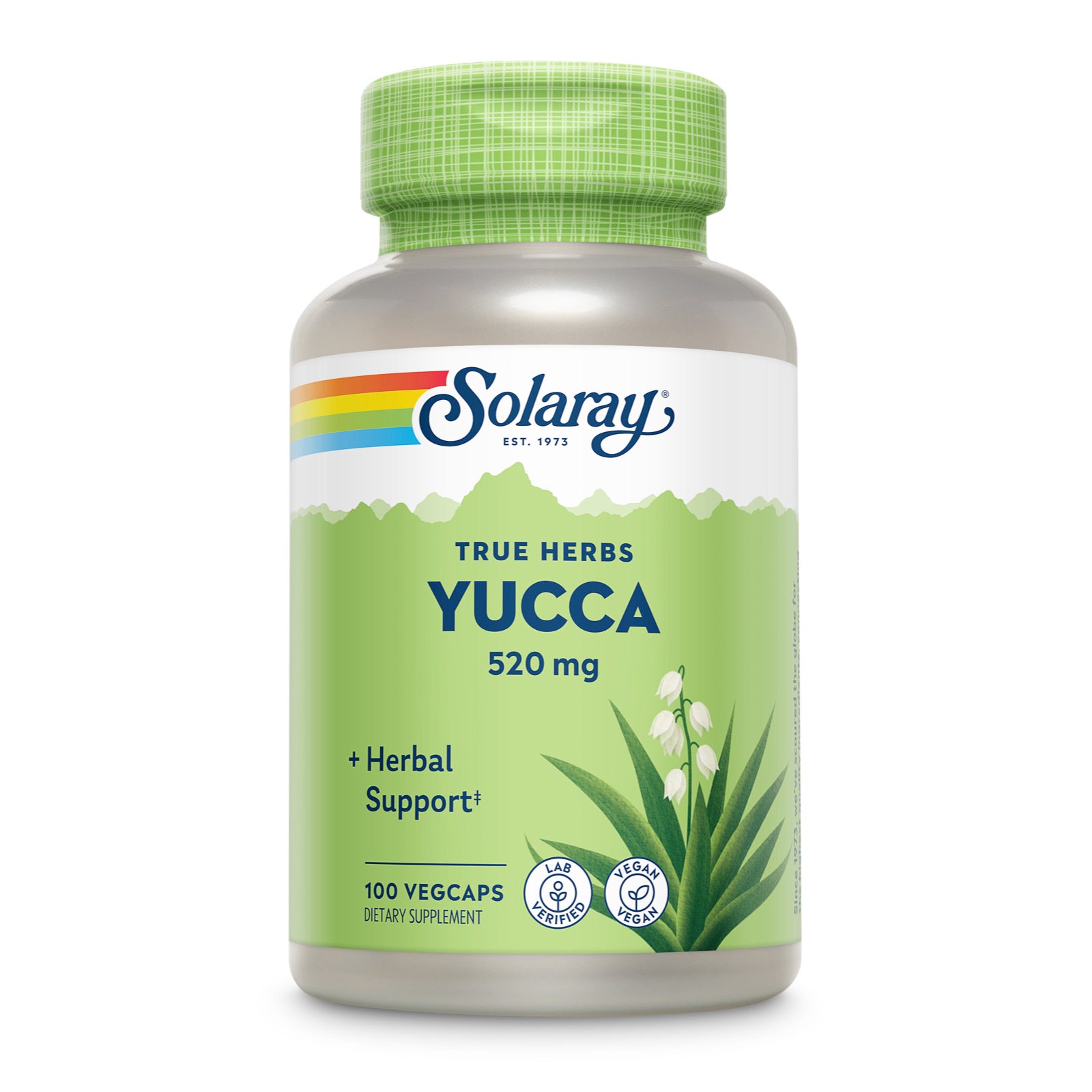 Solaray, Yucca 520 mg, 100 VegCaps UPC 076280017106 | HiLife Vitamins