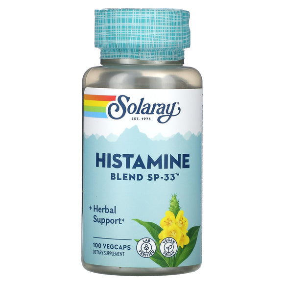 Solaray, Histamine Blend SP-33, 100 VegCaps - 076280023305 | Hilife Vitamins