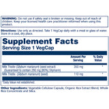 Solaray, Milk Thistle 1 Daily 350 mg, 30 VegCaps - [product_sku] | HiLife Vitamins