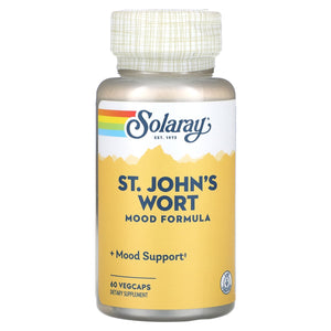 Solaray, St. John’s Wort, Mood Formula, 60 VegCaps - 076280037784 | Hilife Vitamins