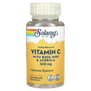 Solaray, C With Bioflavonoids 500 mg, 100 VegCaps - 076280044003 | Hilife Vitamins