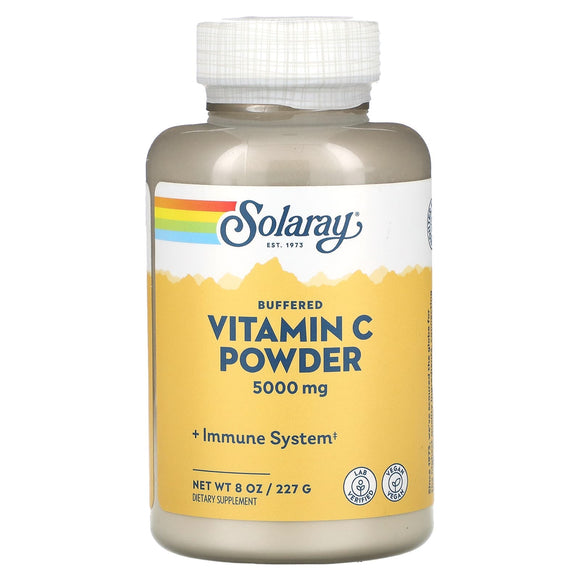 Solaray, Buffered Vitamin C Powder 5,000 mg, 8 Oz - 076280044973 | Hilife Vitamins