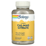 Solaray, Cal-Mag Citrate 1:1 1000/1000 mg, 180 VegCaps - 076280045253 | Hilife Vitamins