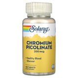 Solaray, Chromium Picolinate, 200 mcg, 100 Tablets - 076280045895 | Hilife Vitamins