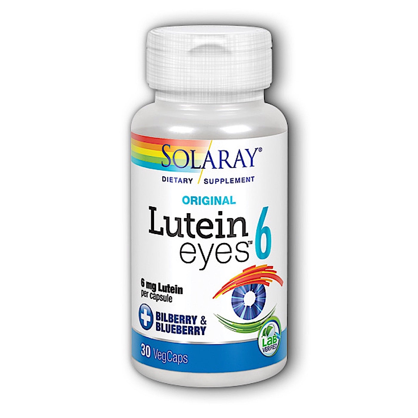Solaray, Lutein Eyes 6mg, 30 VegCaps UPC 076280083217 | HiLife Vitamins