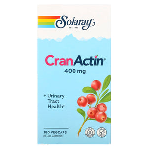 Solaray, CranActin, Urinary Tract Health, 180 VegCaps - 076280084221 | Hilife Vitamins