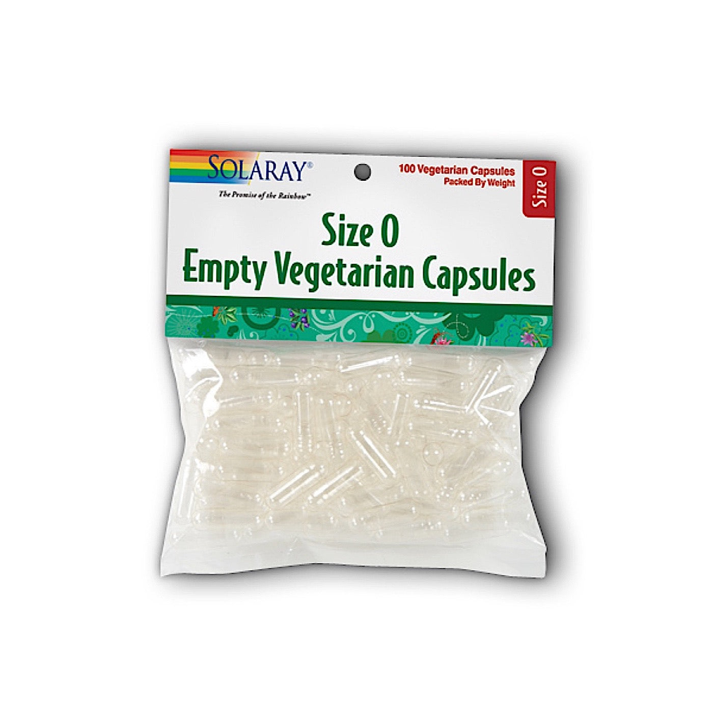 Solaray, Empty Vegetarian Capsules Size 0, 100 Capsules UPC 076280098136 | HiLife Vitamins