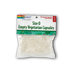 Solaray, Empty Vegetarian Capsules Size 0, 100 Capsules - 076280098136 | Hilife Vitamins