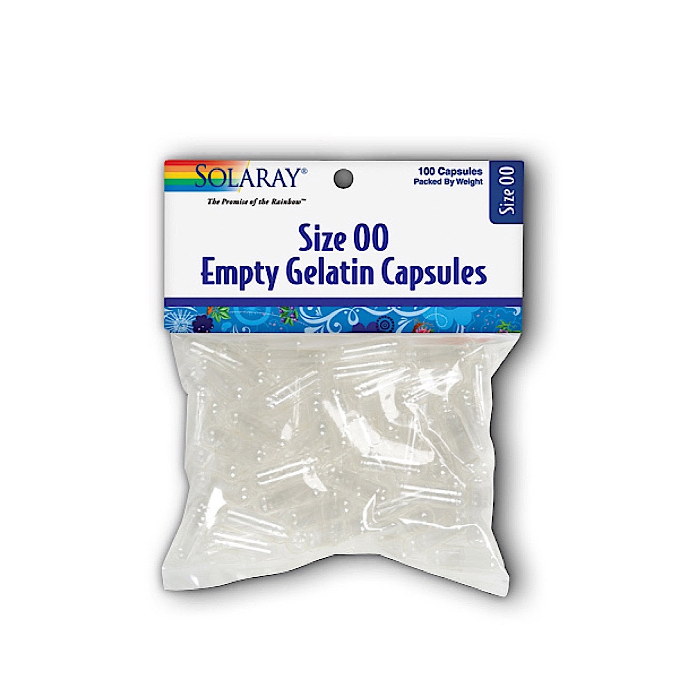 Solaray, Empty Gelatin Capsules Size 00, 100 Capsules UPC 076280098402 | HiLife Vitamins