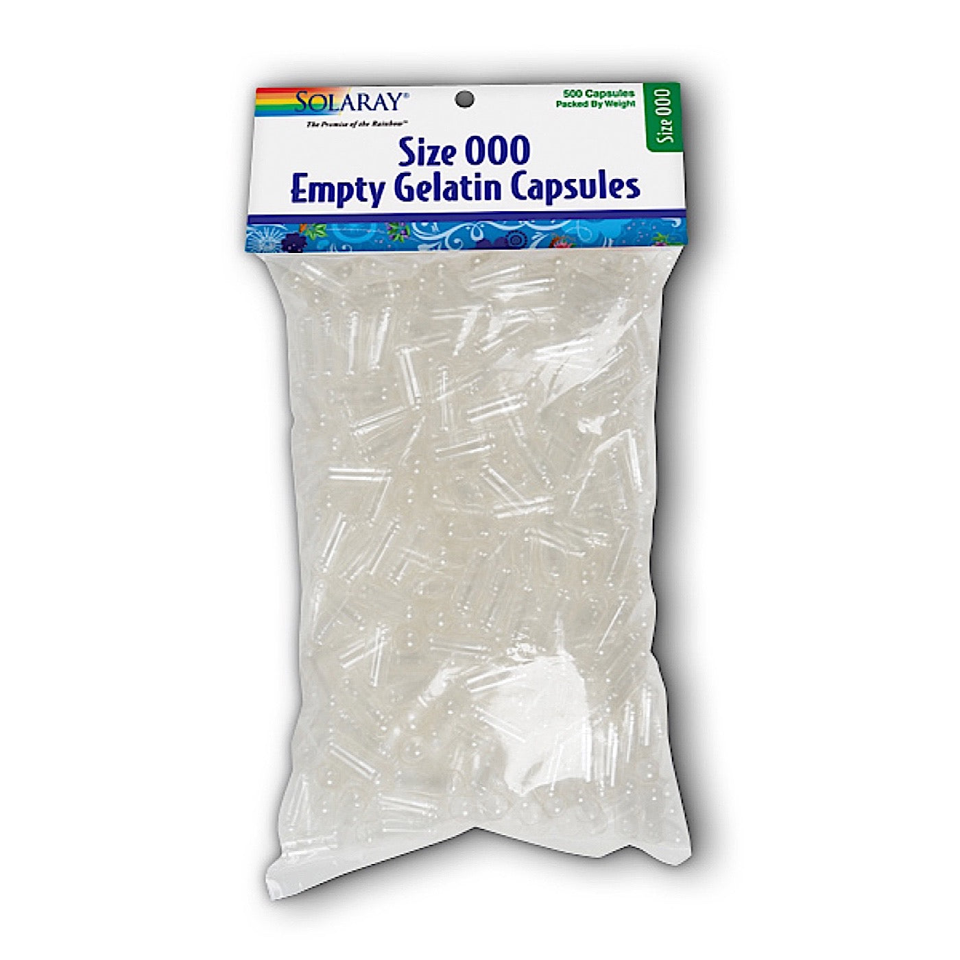 Solaray, Empty Gelatin Capsules Size 000, 500 VegCaps UPC 076280098808 | HiLife Vitamins
