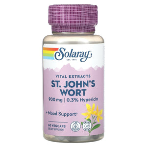Solaray, Vital Extracts, St. John’s Wort, 450 mg, 60 VegCaps - 076280377644 | Hilife Vitamins
