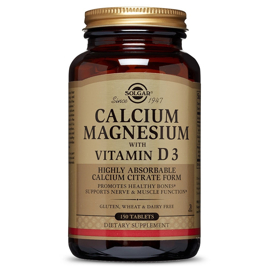 Solgar, Calcium/Magnesium Citrate With Vitamin D, 150 Tablets UPC 033984005181 | HiLife Vitamins