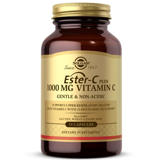 Solgar, Ester-C® Plus 1000 mg Vitamin C, 50 Capsules - 033984006935 | Hilife Vitamins
