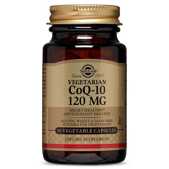 Solgar, Coenzyme Q-10 120 Mg, 30 Vegetable Capsules - 033984009240 | Hilife Vitamins