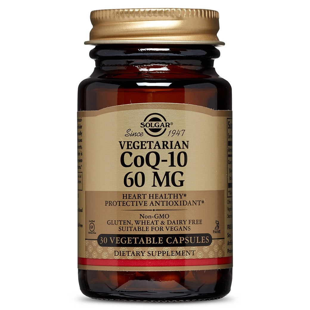 Solgar, Coenzyme Q-10 60 mg, 30 Capsules UPC 033984009356 | HiLife Vitamins