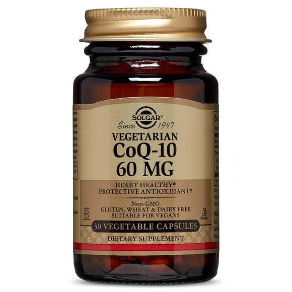 Solgar, Coenzyme Q-10 60 Mg, 30 Capsules - 033984009356 | Hilife Vitamins