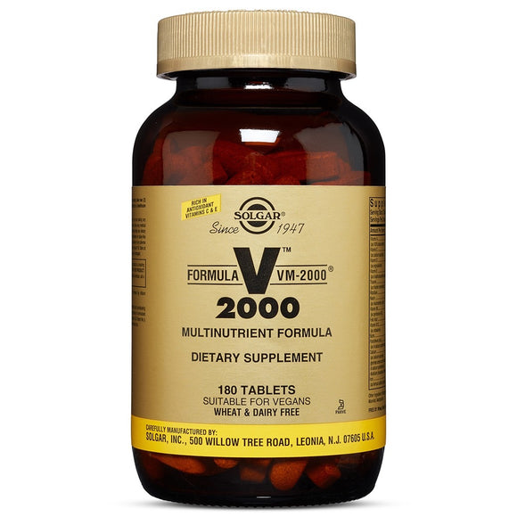 Solgar, Vm-2000, 180 Tablets - 033984011892 | Hilife Vitamins
