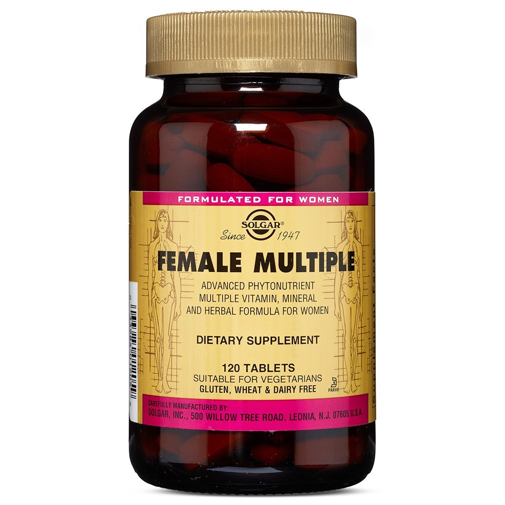 Solgar, Female Multiple, 120 Tablets UPC 033984012059 | HiLife Vitamins