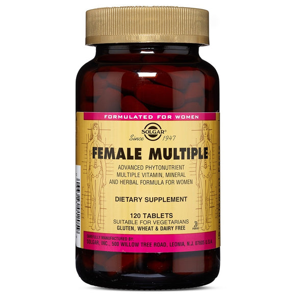 Solgar, Female Multiple, 120 Tablets - 033984012059 | Hilife Vitamins