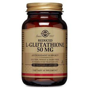 Solgar, L-Glutathione 50 Mg, 90 Vegetable Capsules - 033984013421 | Hilife Vitamins