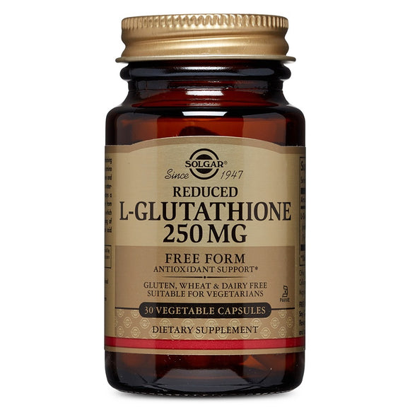 Solgar, L-Glutathione 250 mg, 30 Vegetable Capsules - 033984013506 | Hilife Vitamins