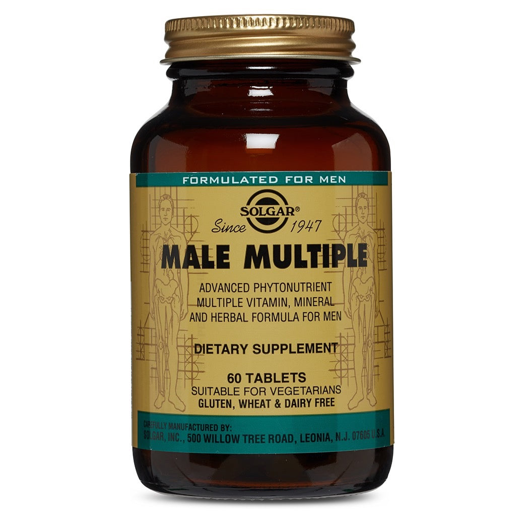 Solgar, Male Multiple, 60 Tablets UPC 033984017443 | HiLife Vitamins