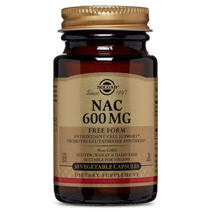 Solgar, Nac 600 mg, 30 Vegetable Capsules - 033984017900 | Hilife Vitamins