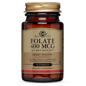 Solgar, Folate 400mcg As Metafolin, 50 Tablets - 033984019409 | Hilife Vitamins