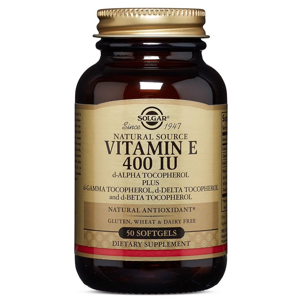 Solgar, Vitamin E 400 IU Mixed, 50 Softgels UPC 033984035409 | HiLife Vitamins