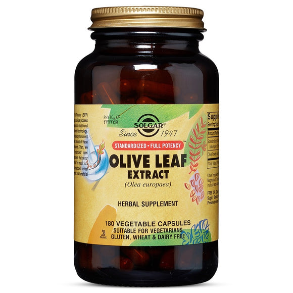 Solgar, Sfp Olive Leaf, 180 Vegetable Capsules - 033984041301 | Hilife Vitamins