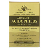 Solgar, Advanced Acidophilus Plus, 60 Vegetable Capsules - 033984000148 | Hilife Vitamins