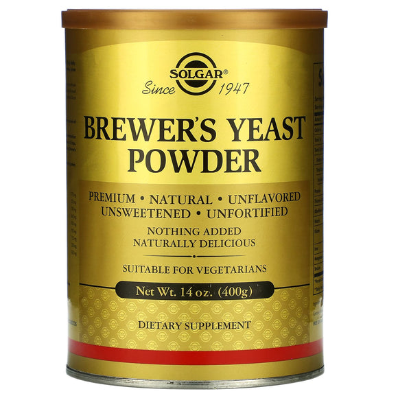 Solgar, Brewer’s Yeast Powder, 14 oz - 033984003804 | Hilife Vitamins