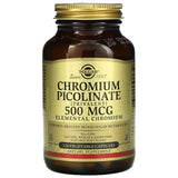 Solgar, Chromium Picolinate 500 Mcg, 120 Vegetable Capsules - 033984008724 | Hilife Vitamins