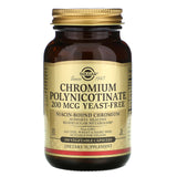 Solgar, Chromium Polynicotinate 200 Mcg, 100 Vegetable Capsules - 033984008762 | Hilife Vitamins