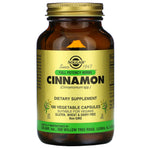Solgar, Cinnamon Supplement, Full Potency Herbs, 100 Vegetable Capsules UPC 033984008779 | HiLife Vitamins