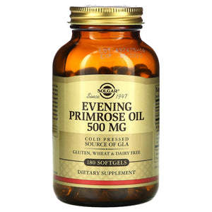 Solgar, Evening Primrose Oil 500 mg, 180 Softgels - 033984010437 | Hilife Vitamins