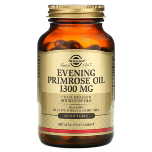 Solgar, Evening Primrose Oil 1300 mg, 60 Softgels - 033984010574 | Hilife Vitamins