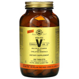 Solgar, Formula V, VM-75, Multiple Vitamins with Chelated Minerals, Iron Free, 180 Tablets - 033984011533 | Hilife Vitamins