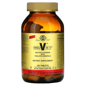 Solgar, Vm-75, 180 Tablets - 033984011830 | Hilife Vitamins