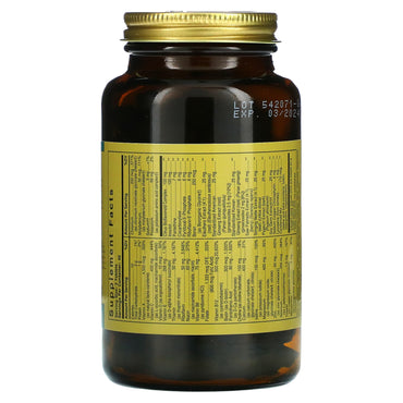 Solgar, Male Multiple, 120 Tablets UPC 033984012066 | HiLife Vitamins