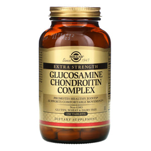 Solgar, Glucosamine Chondroitin Complex, Extra Strength, 150 Tablets - 033984012882 | Hilife Vitamins