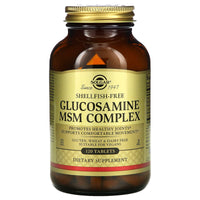 Solgar, Glucosamine Msm Complex Shellfish-Free, 120 Tablets UPC 033984013155 | HiLife Vitamins