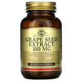 Solgar, Grape Seed Extract 100 mg Vegicap, 60 Vegetable Capsules - 033984013568 | Hilife Vitamins