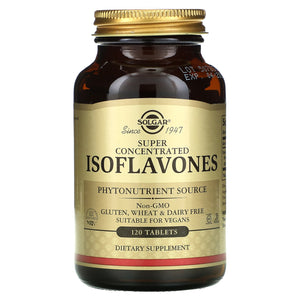 Solgar, Super Conc. Isoflavones, 120 Tablets - 033984014596 | Hilife Vitamins