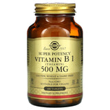 Solgar, Vitamin B-1 500 mg, 100 Tablets - 033984029804 | Hilife Vitamins