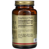 Solgar, D3 Cholecalciferol 5000 IU, 240 Vegetable Capsules - [product_sku] | HiLife Vitamins