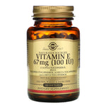 Solgar, Vitamin E 100 IU Mixed, 100 Softgels UPC 033984034617 | HiLife Vitamins