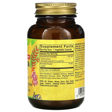Solgar, Sfp Boswellia Resin Ext, 60 Vegetable Capsules UPC 033984041141 | HiLife Vitamins